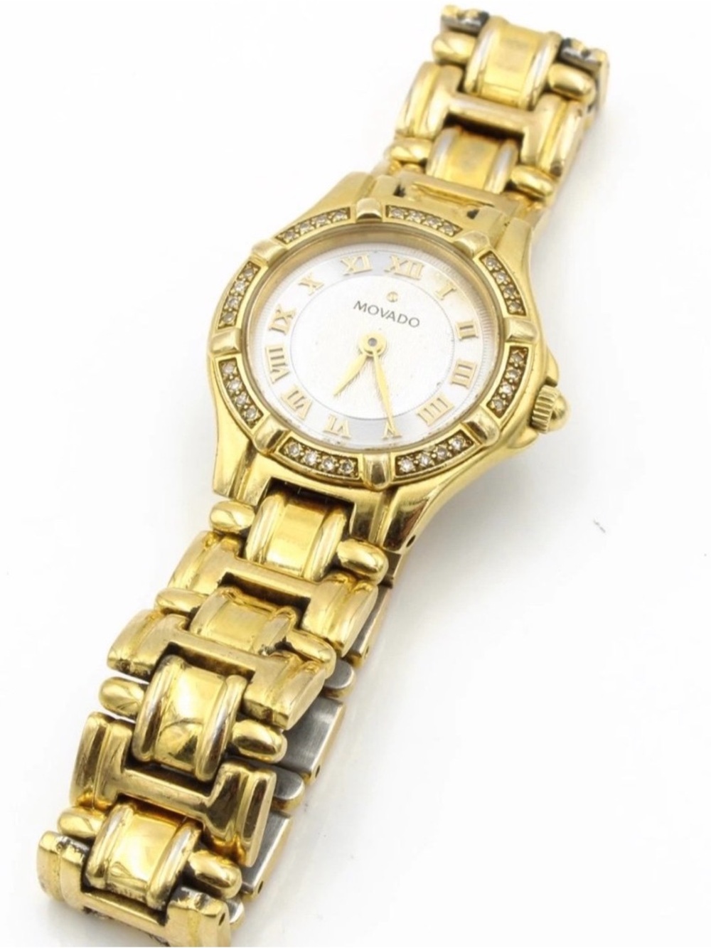 Movado Two Toned Stainless Women's Quartz Wristwatch ! new battery